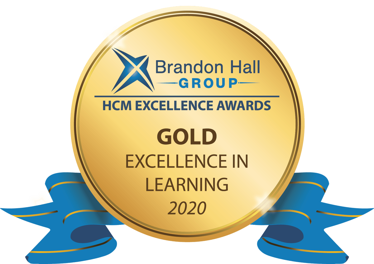 Brandon Hall Technology Award 2020 Gold