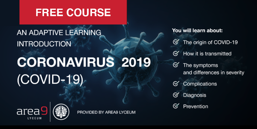 Area9 Lyceum An Adaptive Learning Introduction FREE COURSE Coronavirus 2019 COVID-19 NON PROFESSIONAL